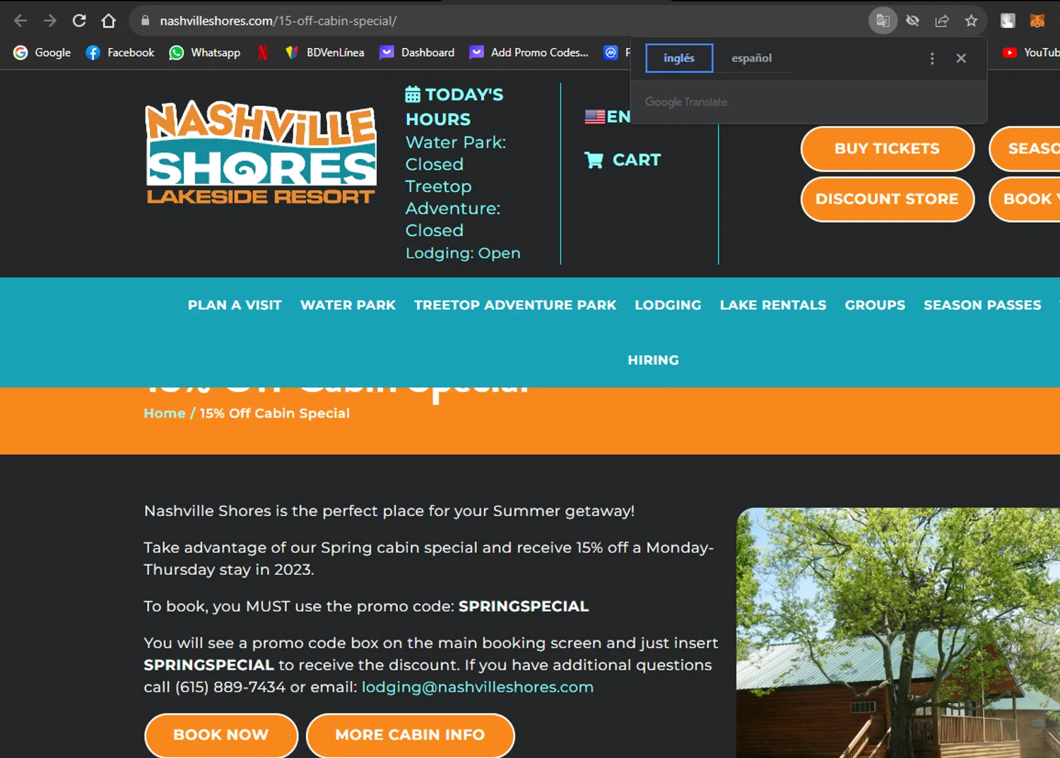 Nashville Shores Promo Codes up to 20 Off November 2024