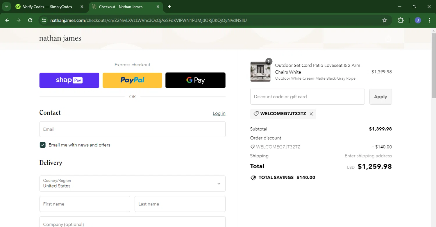 Nathan James Discount Codes 10 Off September 2024