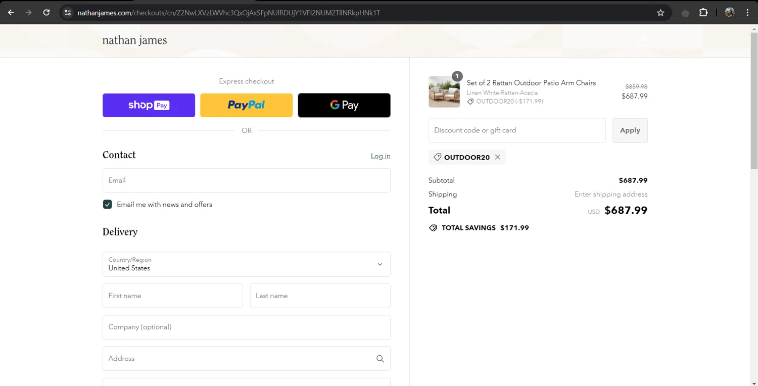 Nathan James Promo Codes 10 Off July 2024
