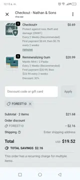Nathan & Sons coupon verification screenshot