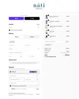 Nati Boutique coupon verification screenshot