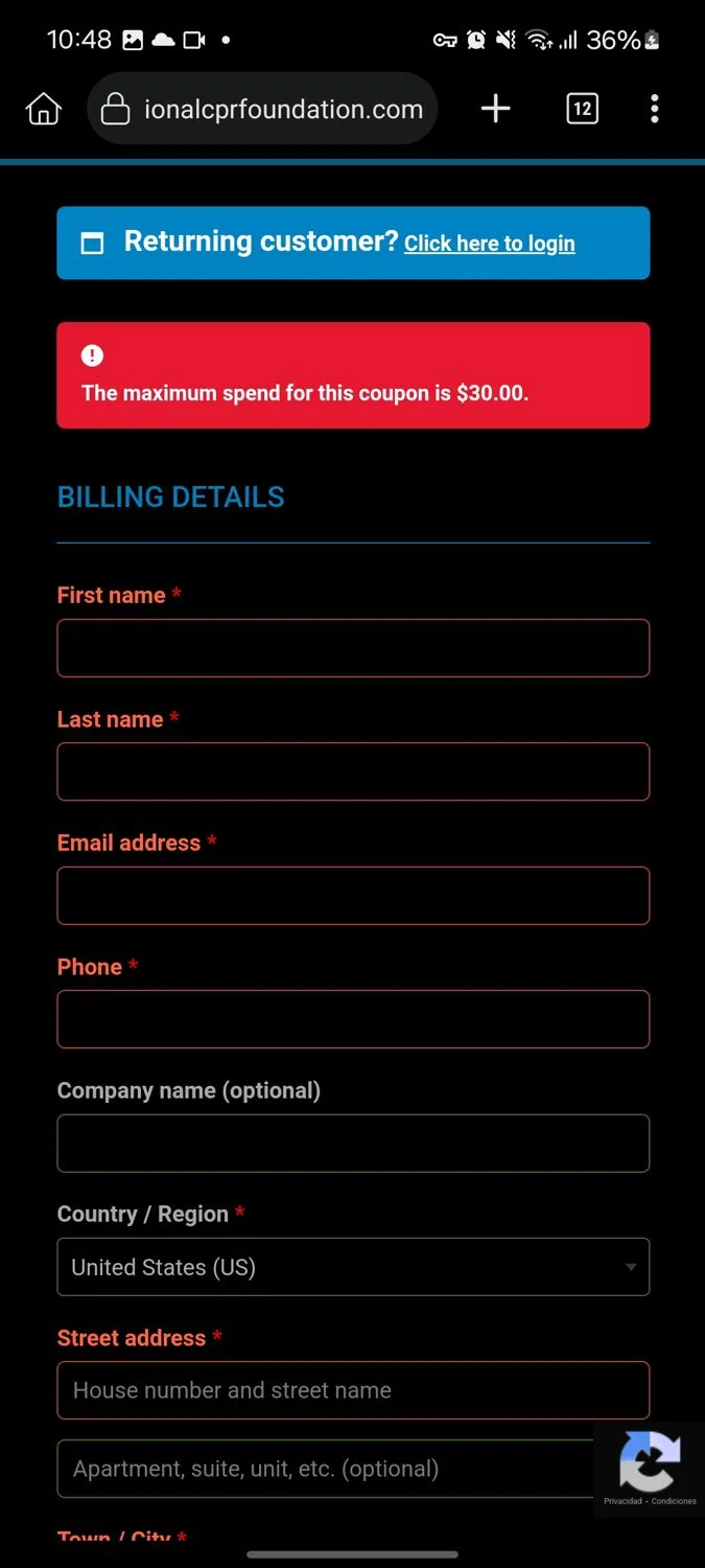 where to use National University promo code box