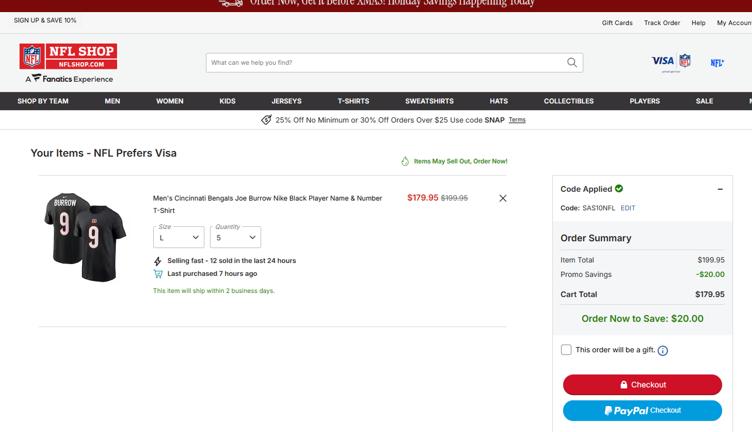 NFL Promo Codes - 40% Off Sitewide (6 Verified) Jan 2026