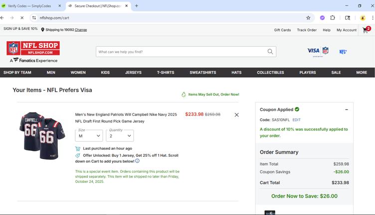 NFL Promo Codes - 30% Off Sitewide (5 Verified) Nov 2025