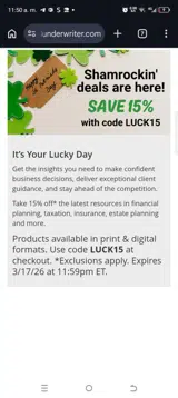 Luck15 coupon verification screenshot