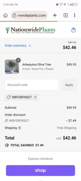 WBVSRF8SD7 coupon verification screenshot