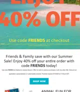 FRIENDS coupon verification screenshot