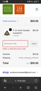 shop2024 coupon verification screenshot
