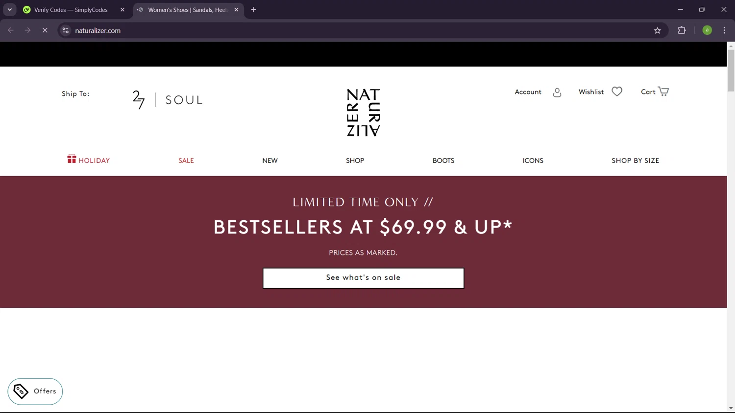 Naturalizer shoes coupon online