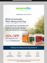 MEMORIALDAY15 coupon verification screenshot
