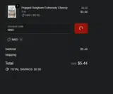 NND coupon verification screenshot