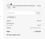 NATURE10 coupon verification screenshot