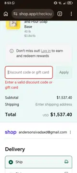 Nature's Garden Crafts coupon verification screenshot