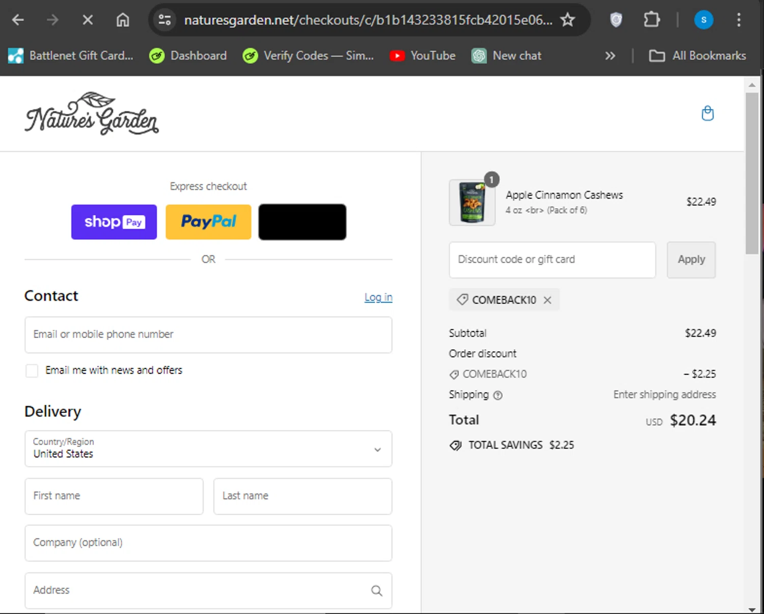 Nature's Garden Promo Codes 20 Off July 2024