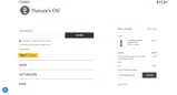 Nature's Oil coupon verification screenshot