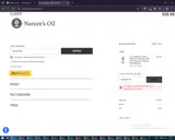 Nature's Oil coupon verification screenshot