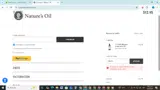 Nature's Oil coupon verification screenshot