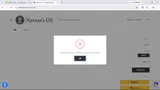 Nature's Oil coupon verification screenshot