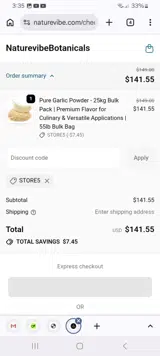 Store5 coupon verification screenshot