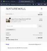 CELEBRATE15 coupon verification screenshot