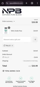 FALL15 coupon verification screenshot