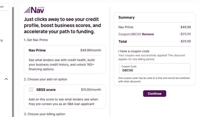 Nav checkout page showing Nav coupon code box | Screenshot taken by SimplyCodes community member on Apr 13, 2024