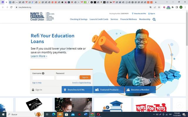Navy Federal Credit Union checkout page showing Navy Federal Credit Union promo code box | Screenshot taken by SimplyCodes community member on Nov 22, 2023
