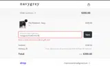 Navygrey25welcome10 coupon verification screenshot