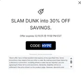 NBA League Pass coupon verification screenshot
