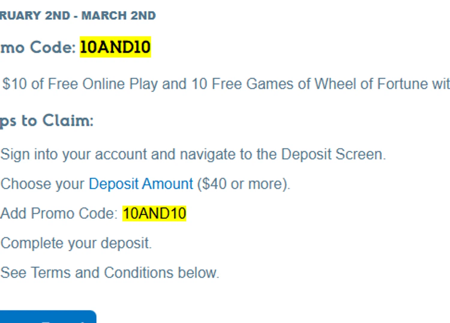 NC Lottery promo code screenshot showing code 10AND10 applied at NC Lottery checkout page. Uploaded by SimplyCodes community member chepipro on Feb 5, 2026