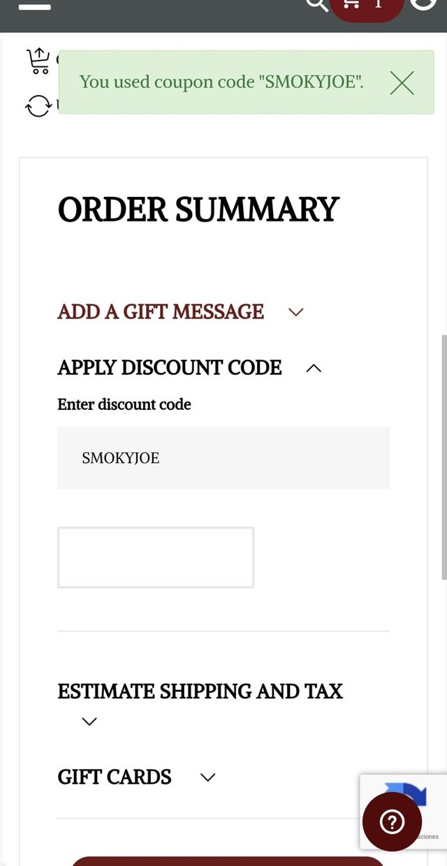 North Country Smokehouse checkout page showing North Country Smokehouse discount code box | Screenshot taken by SimplyCodes community member on Nov 10, 2023