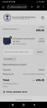 NYR15 coupon verification screenshot