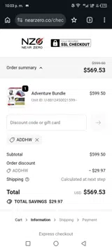 Addhw coupon verification screenshot
