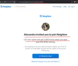 Neighbor coupon verification screenshot