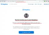 Neighbor coupon verification screenshot