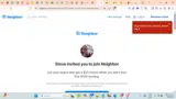 Neighbor coupon verification screenshot