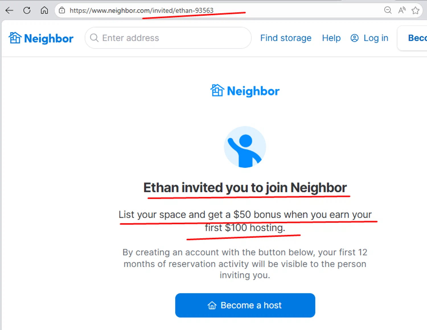Neighbor promo code screenshot showing code ethan-93563 applied at Neighbor checkout page. Uploaded by SimplyCodes community member paola49520 on Dec 27, 2025