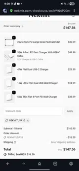 NEKMITUSA10 coupon verification screenshot
