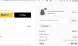 Giftcard coupon verification screenshot