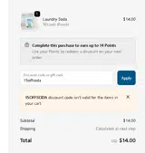 Nellie's coupon verification screenshot