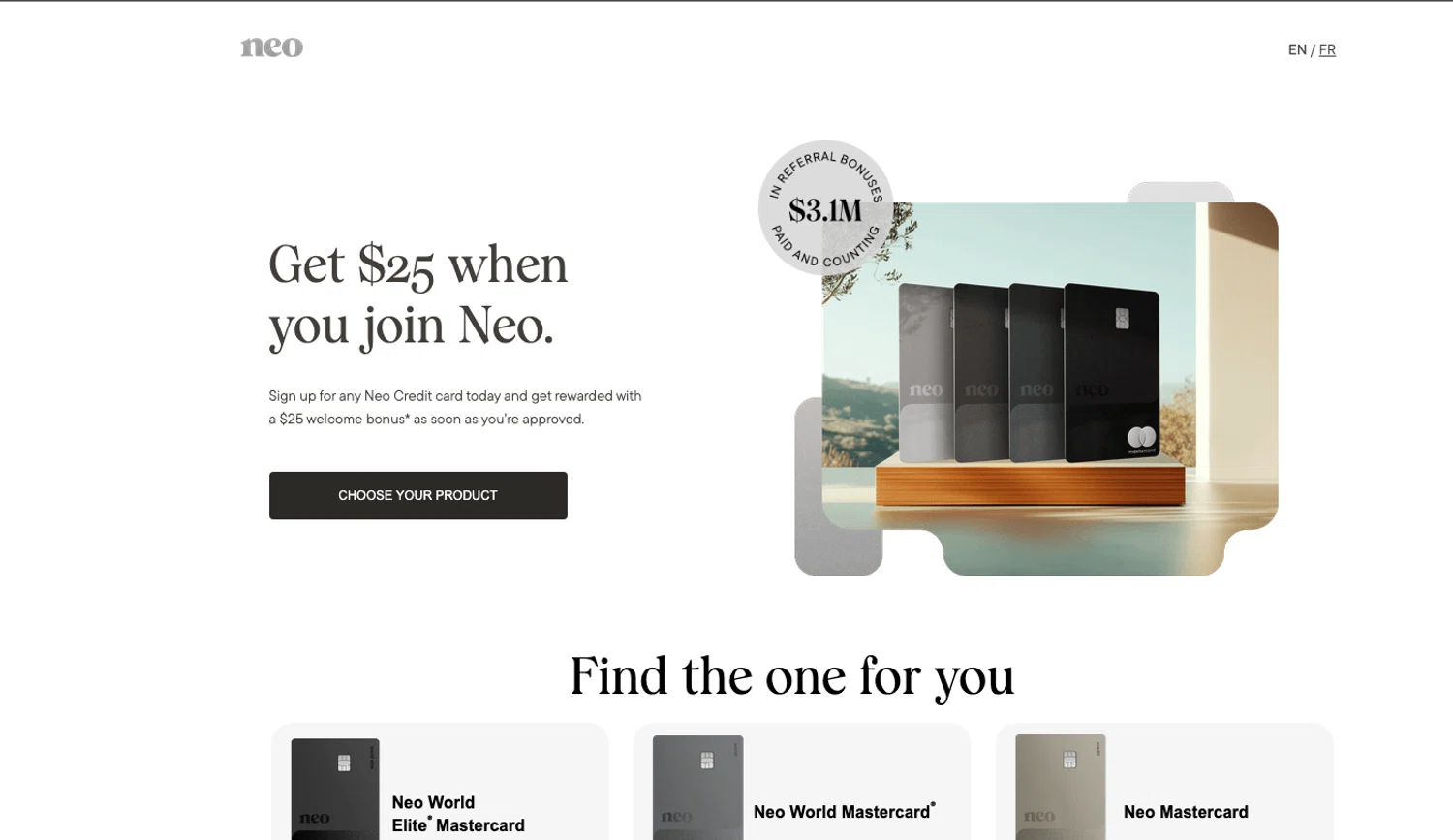 Neo Financial promo code screenshot showing code E6B8C9Y7 applied at Neo Financial checkout page. Uploaded by SimplyCodes community member ELOIN777 on Oct 16, 2025
