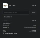ALLSITES coupon verification screenshot