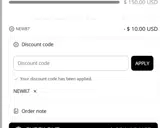 new87 coupon verification screenshot