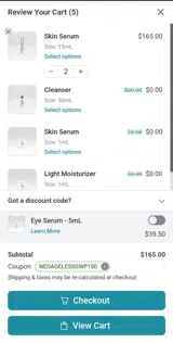NeoGenesis coupon verification screenshot