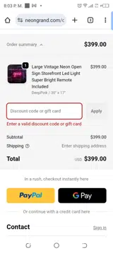 LOVE22 coupon verification screenshot