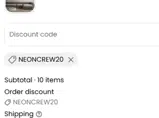 Neon Icons coupon verification screenshot
