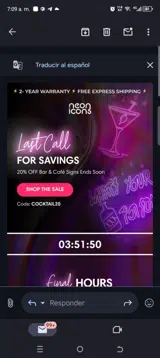 Neon Icons coupon verification screenshot