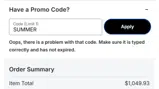 New England Patriots coupon verification screenshot