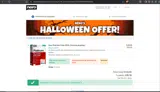 Halloween25 coupon verification screenshot