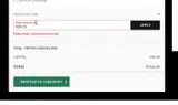 Nespresso coupon verification screenshot
